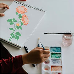 multilayer floral craft stencil for diy decor