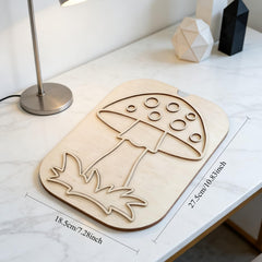 Wooden Decorative Tray with Lid
