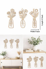 floral hanging planters wall decoration