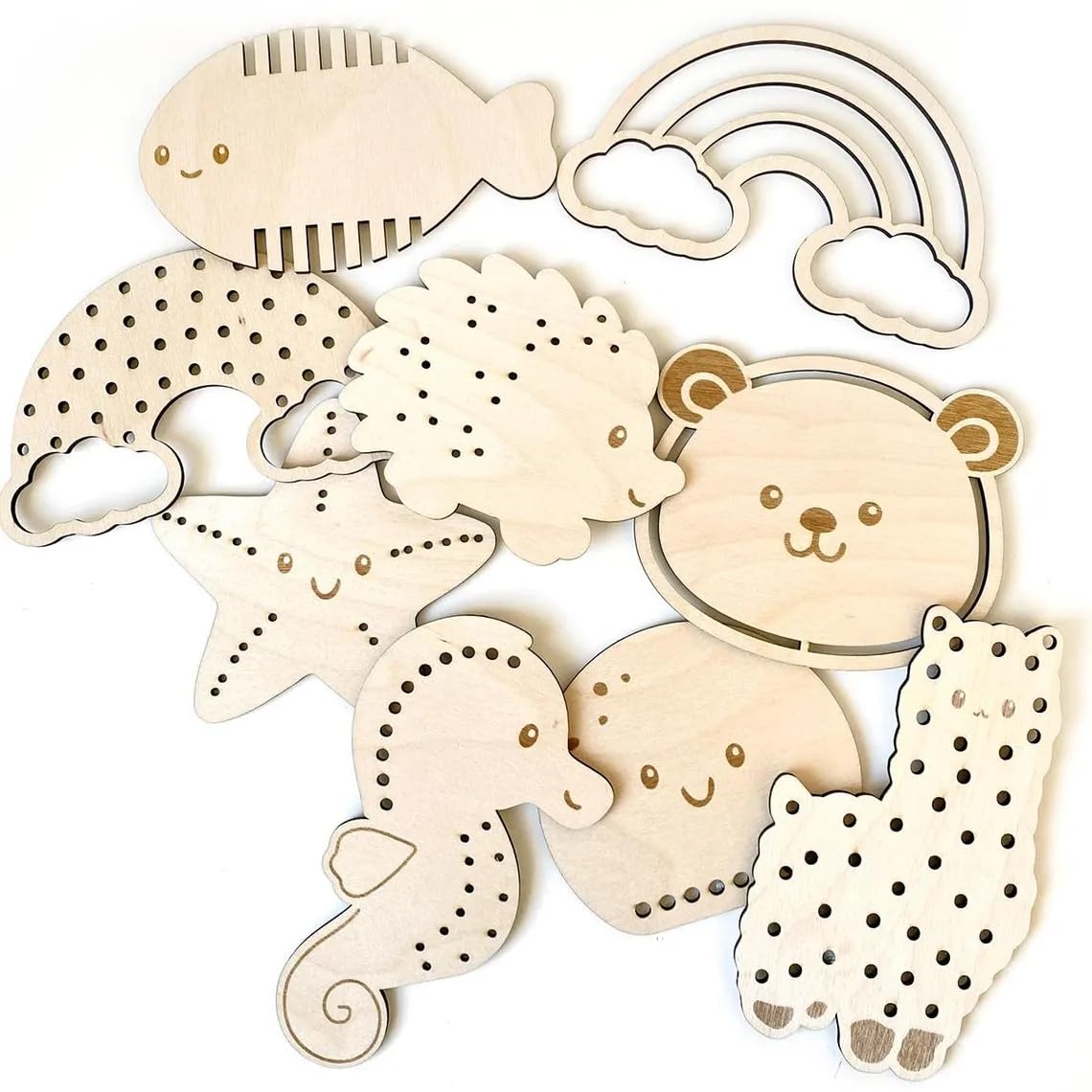 wooden lacing toys for kids
