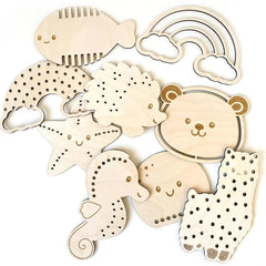 wooden lacing toys for kids