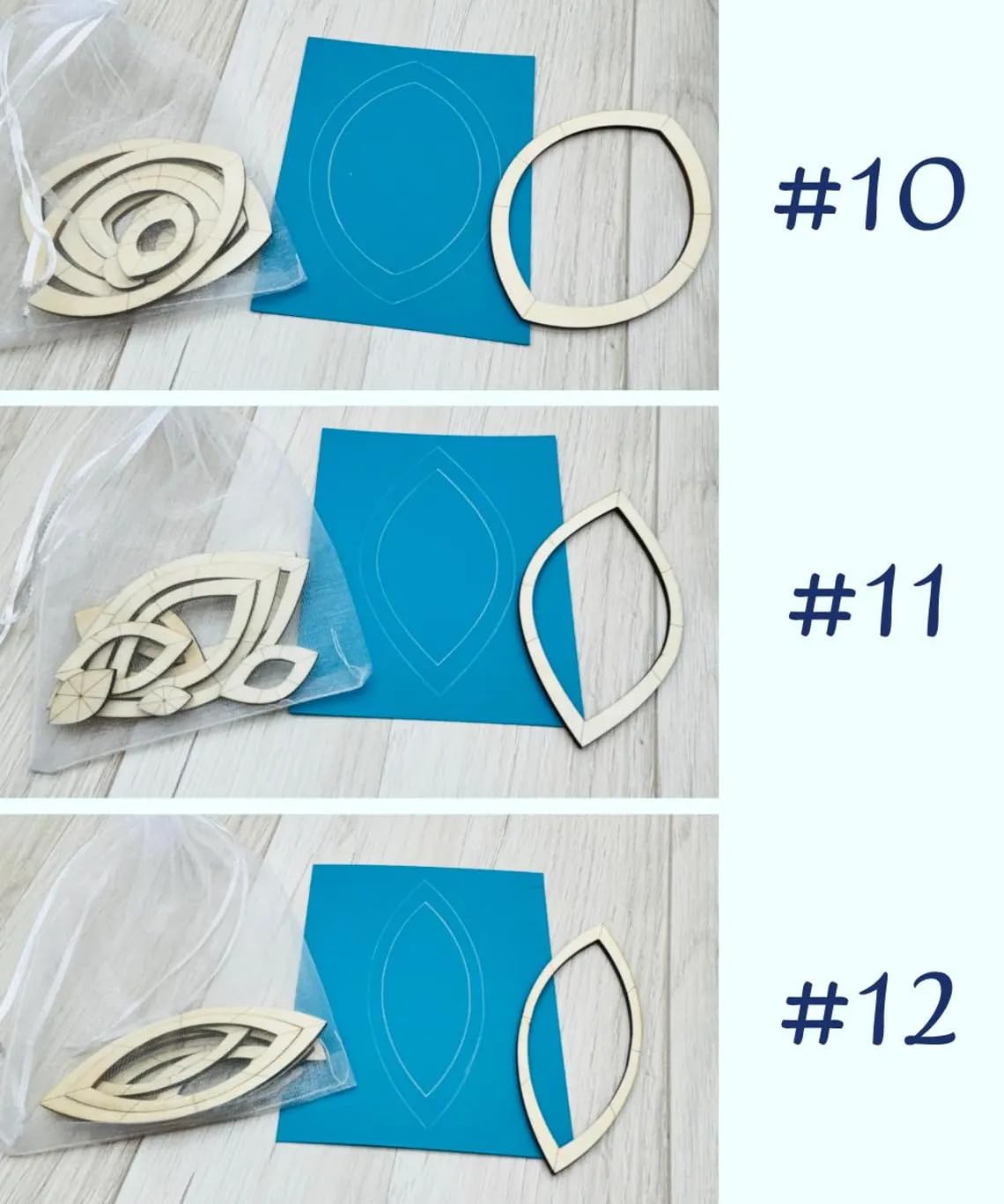 large and small size geometric stencils set for acrylic painting and art