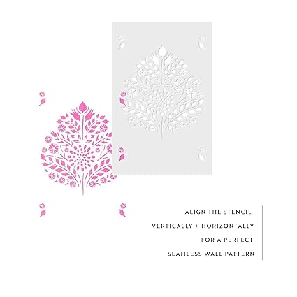 furniture fabric painting stencil design