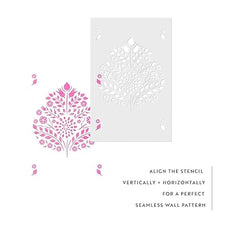 furniture fabric painting stencil design