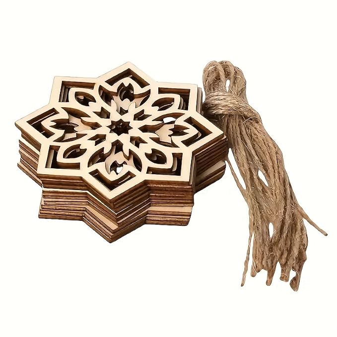 unfinished wooden flower shapes for painting and decorating