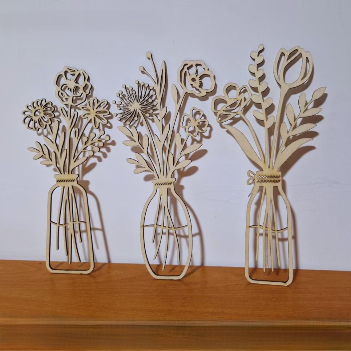 handmade wooden planter style wall art