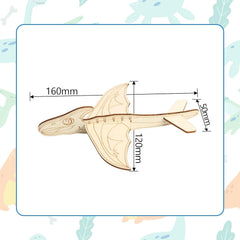 American Elm 14 PCS Wooden Dragon Craft for Kids Make Your Own 3D Dragon kit for Boys Girls DIY Paint Wood Craft for School Art Activity