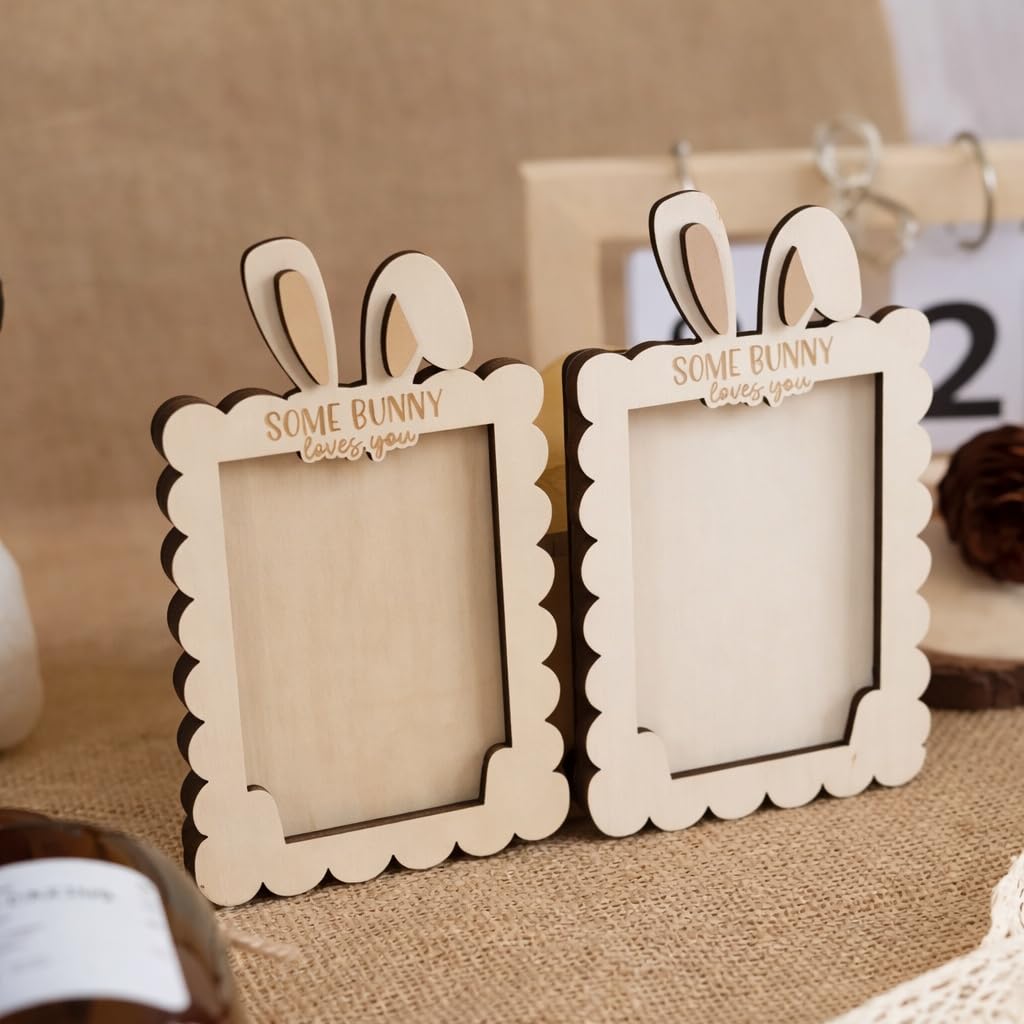bunny tabletop frame decor