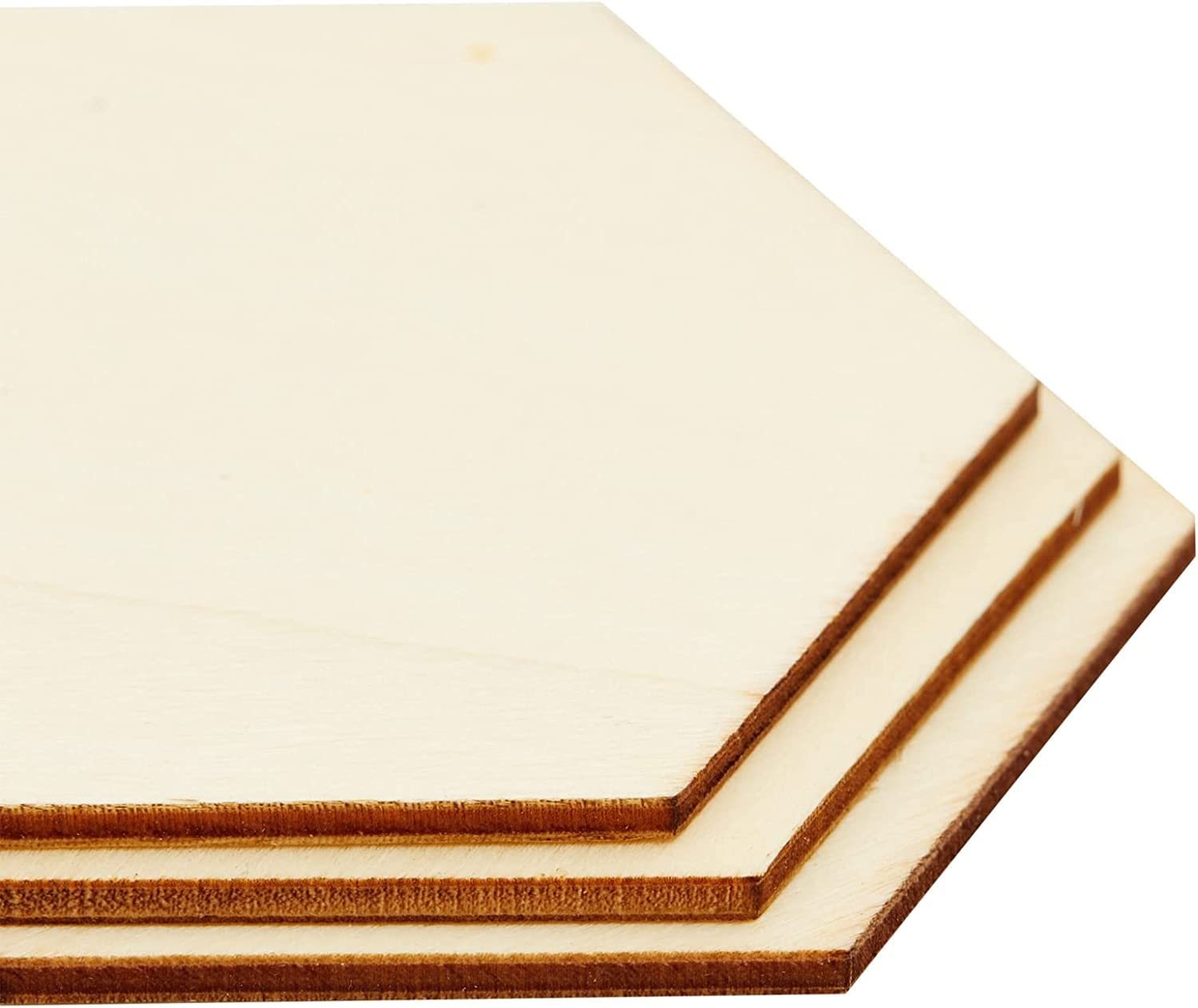 Stack of wooden boards with a white background