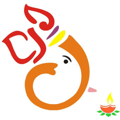 Cliths Wooden Rangoli Set for Diwali DIY Décor Ganpati & Diya Design Cutouts for Painting, Home Decoration, Festival Crafts