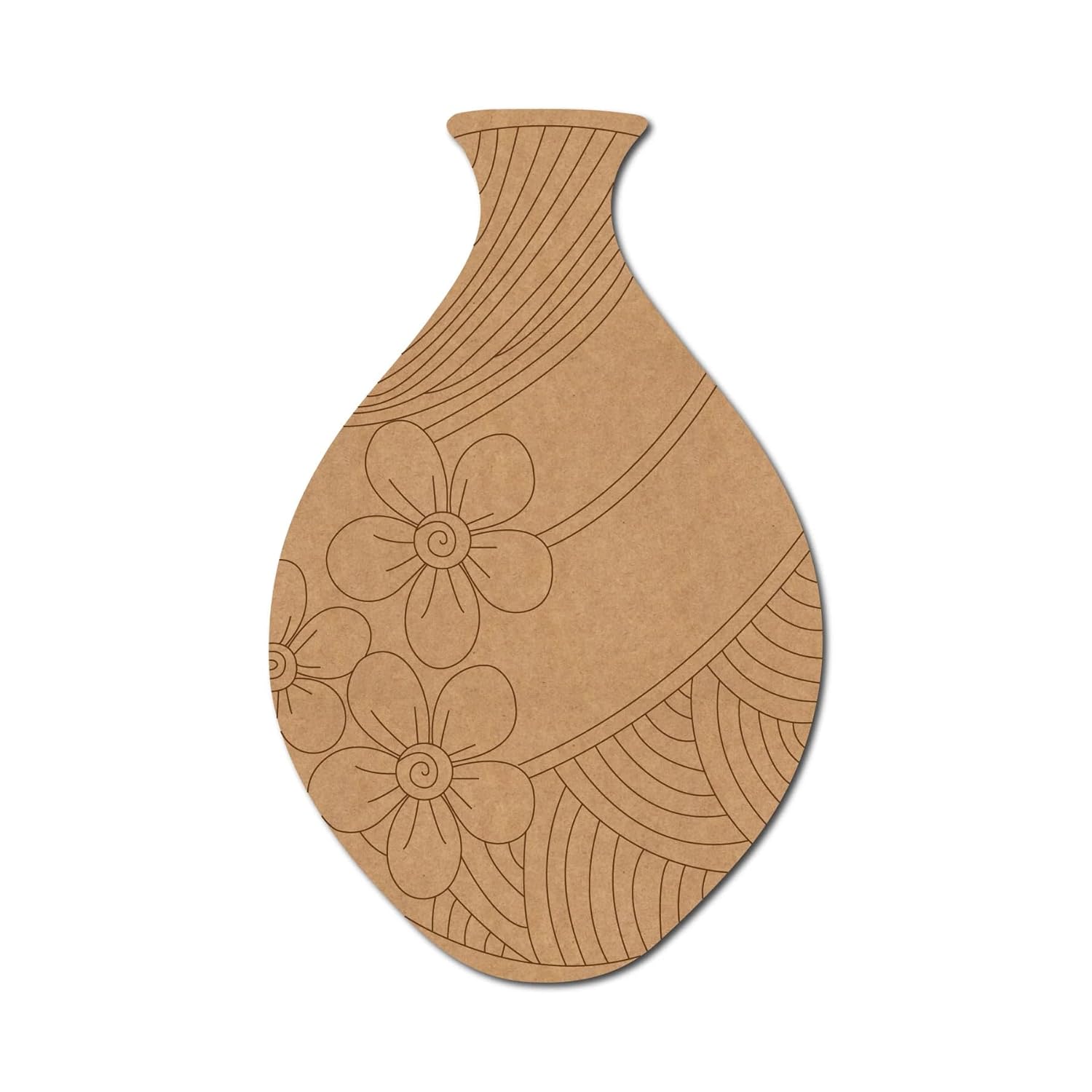 craft painting for wall wooden flower pot vase flower vases for home decor mdf vase cutout unfinished wood