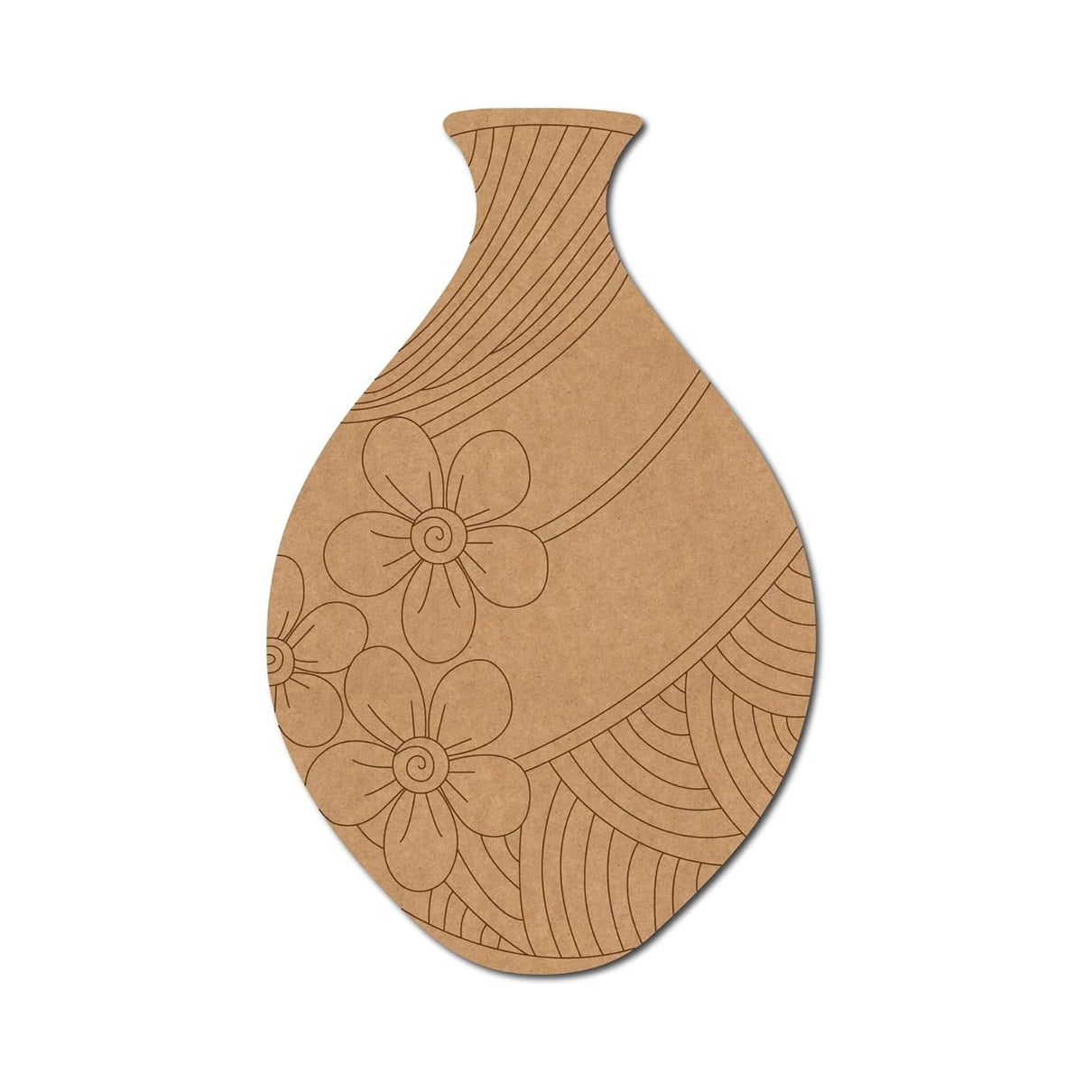 craft painting for wall wooden flower pot vase flower vases for home decor mdf vase cutout unfinished wood