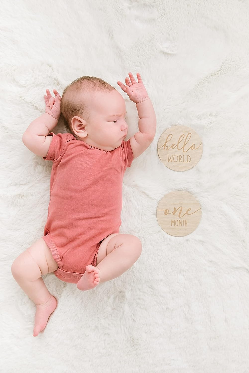 rustic wooden baby milestone cards