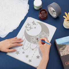 wall stencil for painting on wood canvas