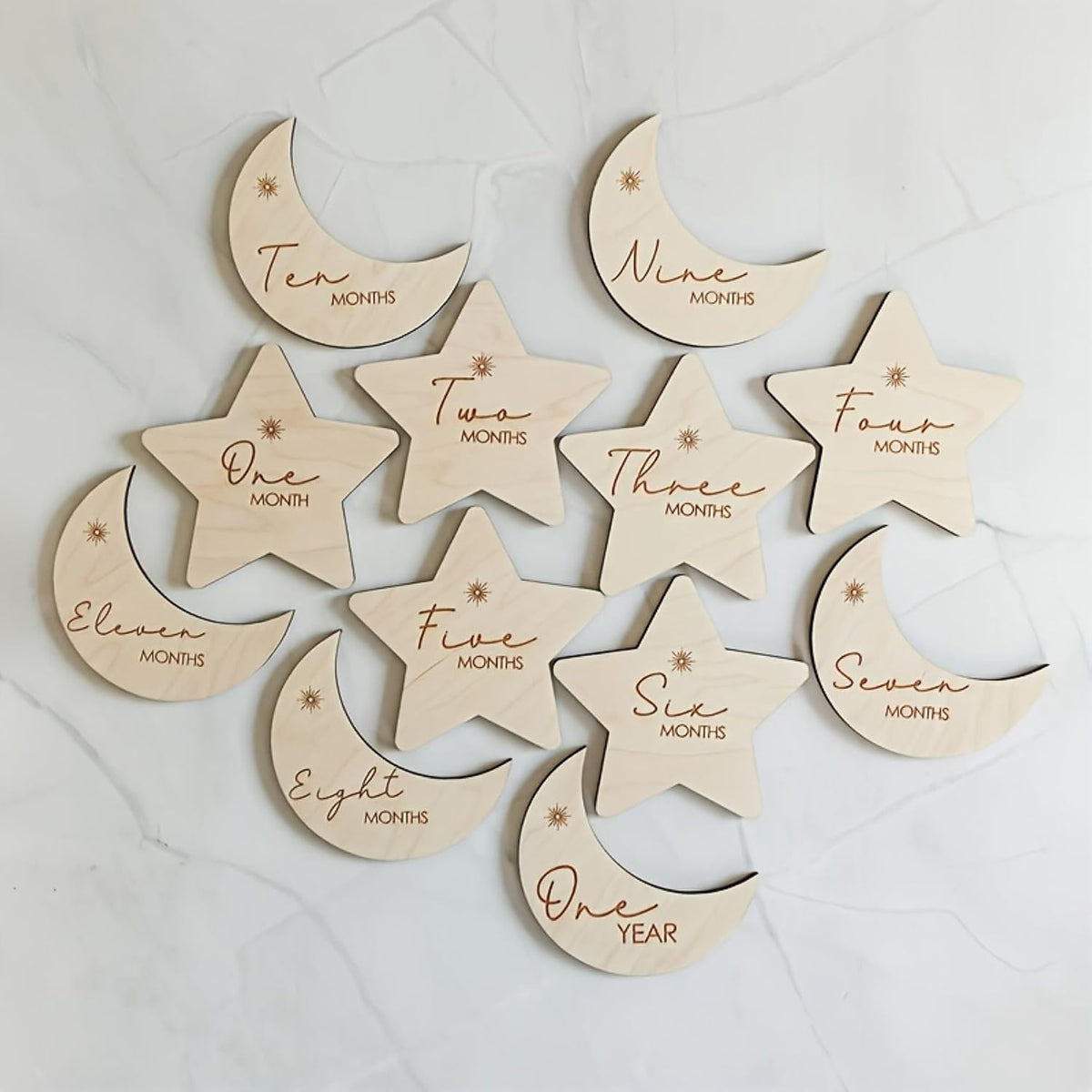 wooden milestone markers
