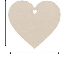 Heart-shaped object with a smaller heart cutout on a white background