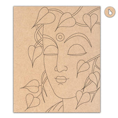 Pre-marked wooden board for painting