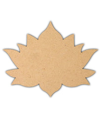 Brown paper leaf shape on a white background