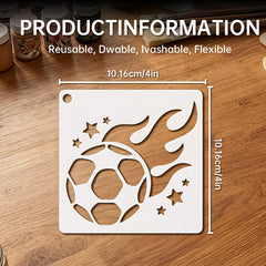 football stencil for mdf craft base