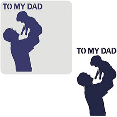 father’s day stencil for painting