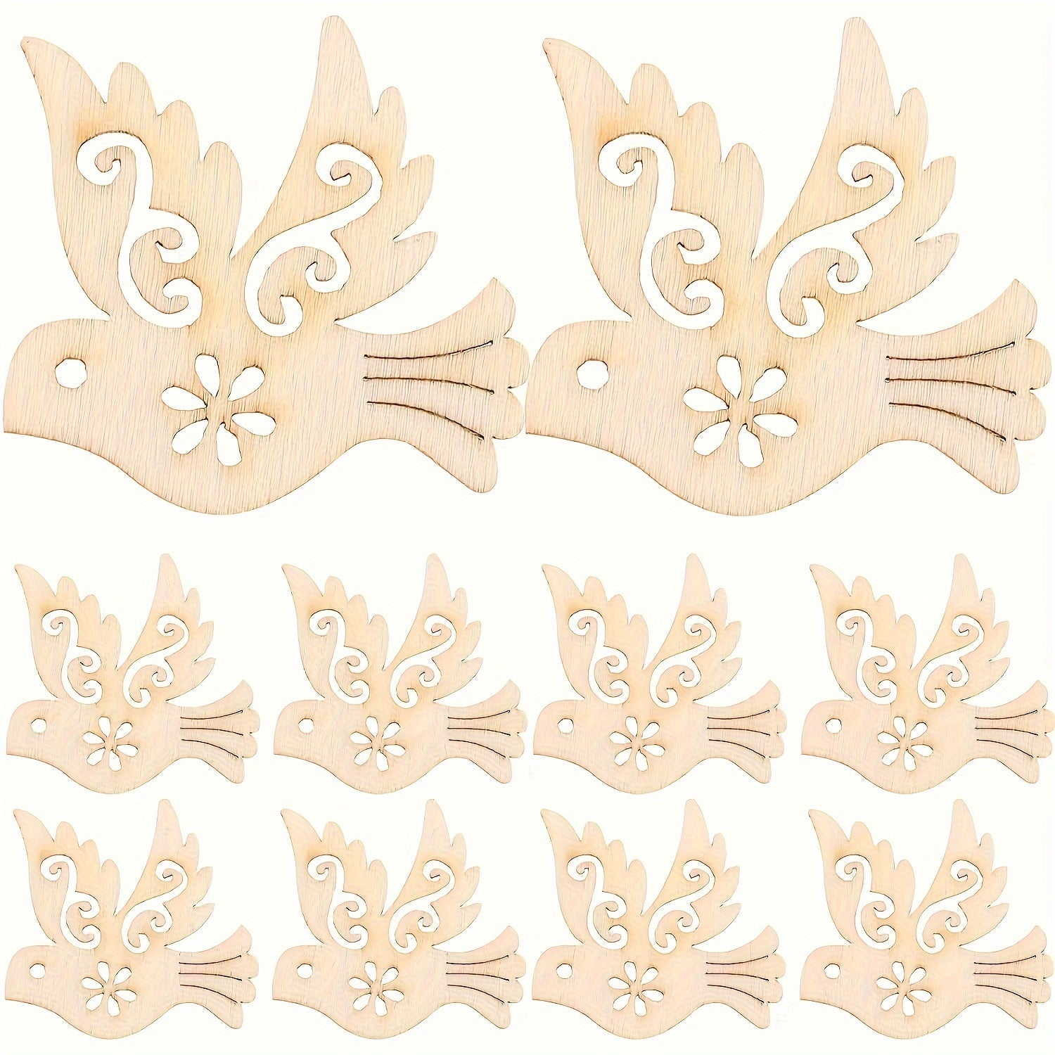 Peace dove cutouts for art and craft