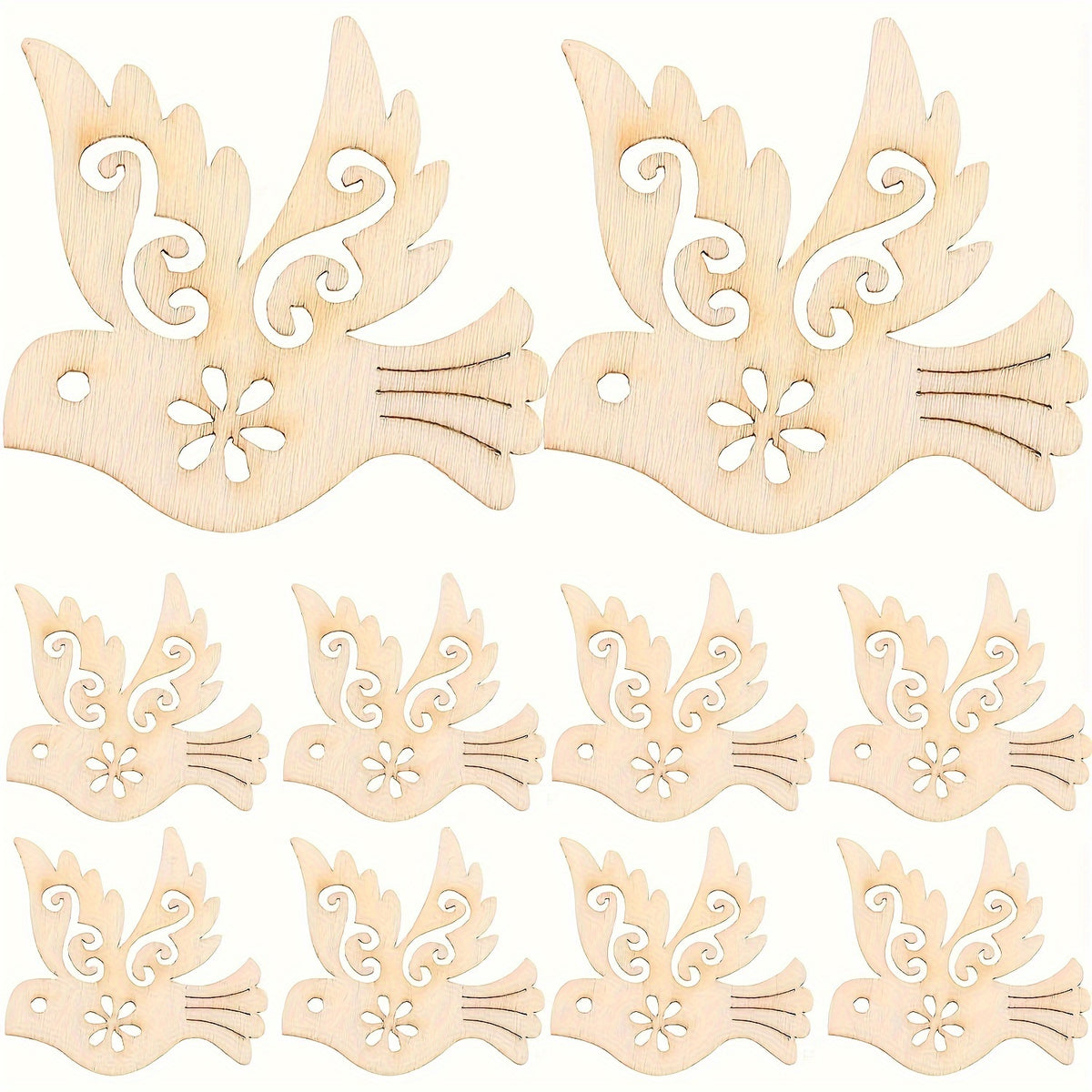 Peace dove cutouts for art and craft