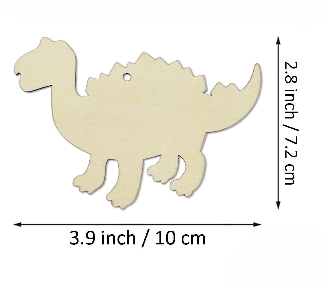 Wooden dinosaur ornaments for decoration