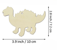 Wooden dinosaur ornaments for decoration