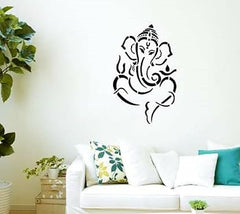lord ganesh stencil for wall painting