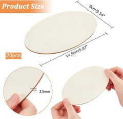 Product size chart with measurements of a circular item and hands holding it.