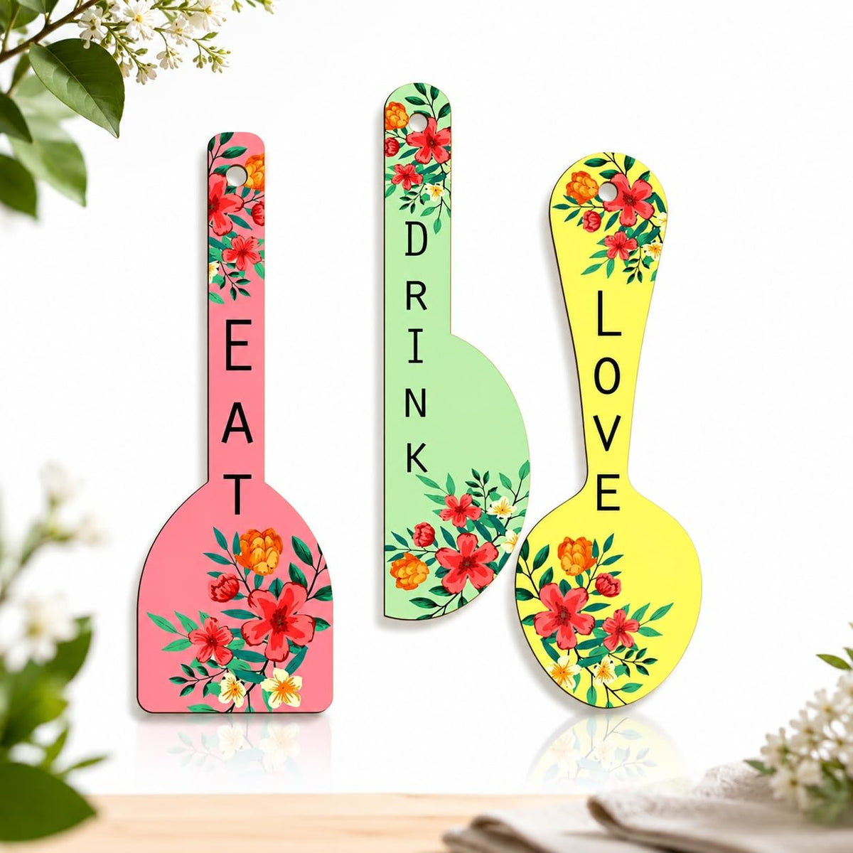 eat drink love kitchen wall decor