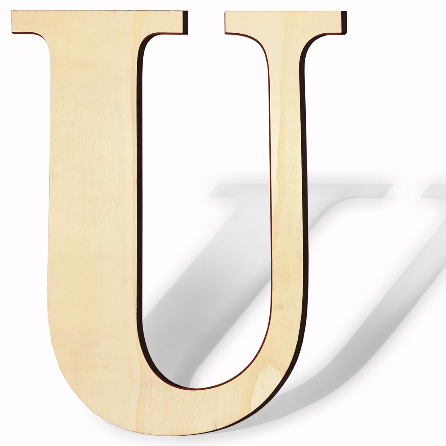 Gold letter 'U' on a white background