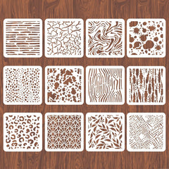 wall stencils reusable texture stencil set