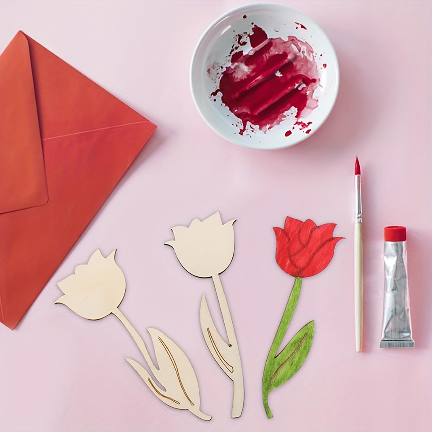 floral wooden ornaments for home décor