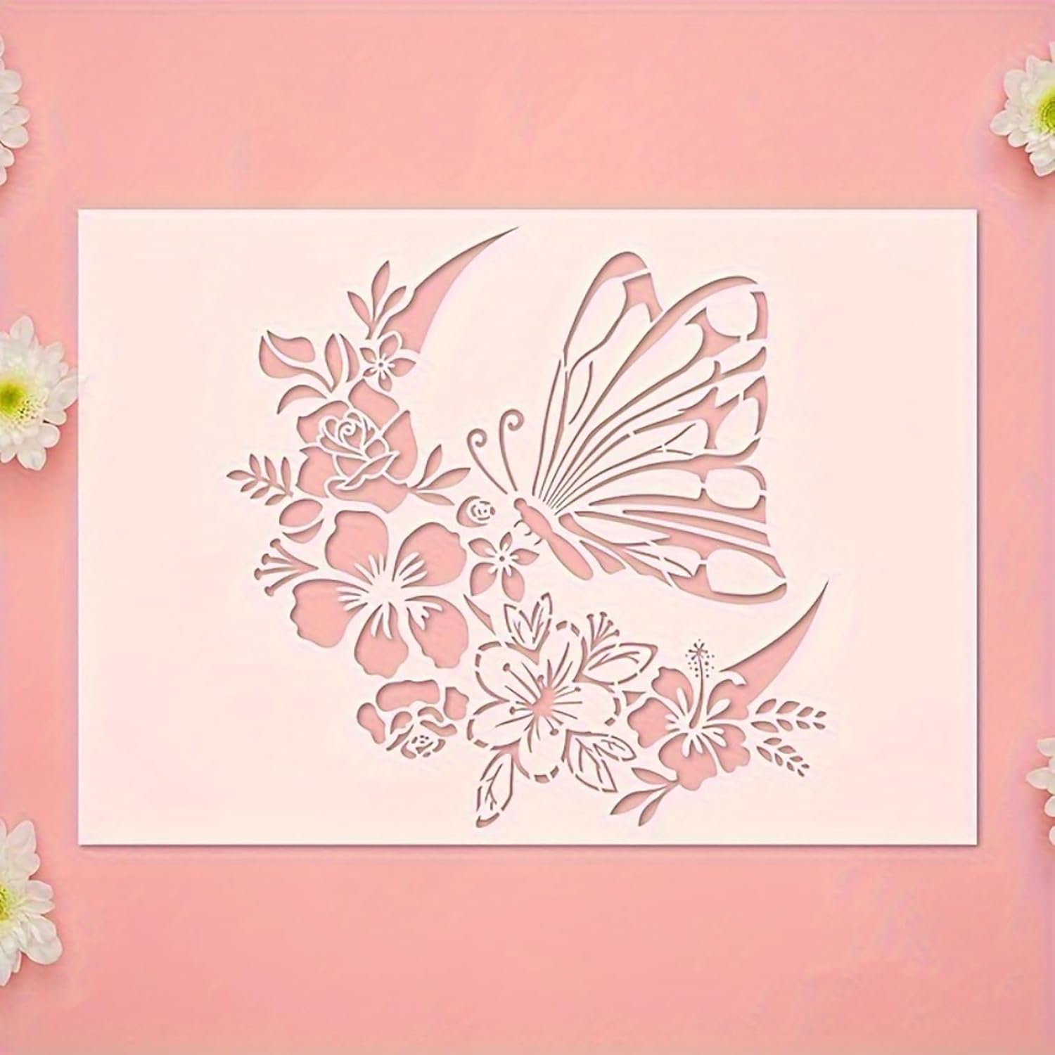 pet plastic stencil for acrylic art work
