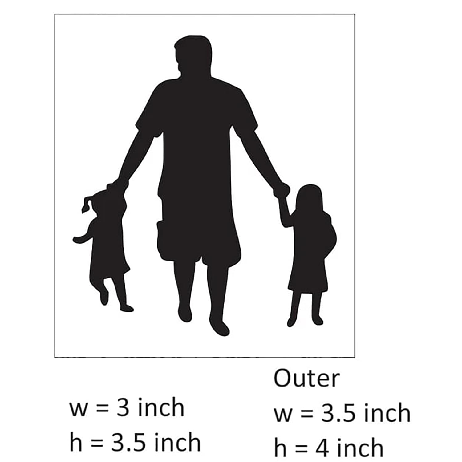 father daughter stencil set