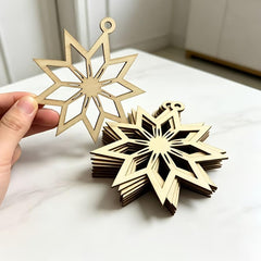 star of david wooden hanging ornaments for diy crafts