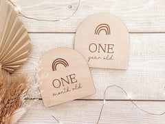 wooden foot milestone