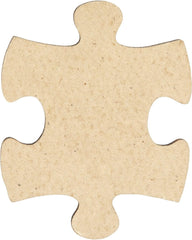 Cliths 100 Blank Wooden Puzzle Pieces Jigsaw Crafts DIY Customizable Art Projects Painting Blanks