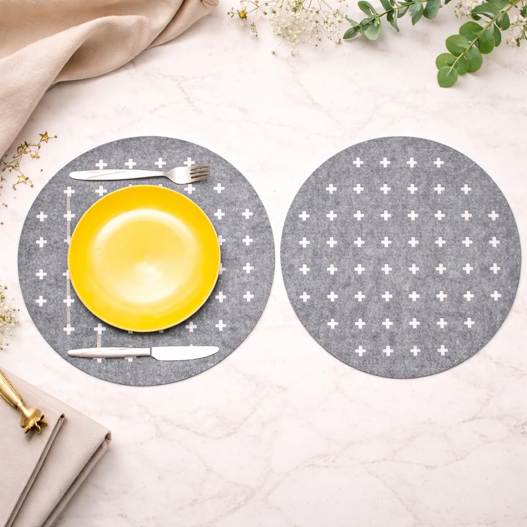 elegant round table mats for home