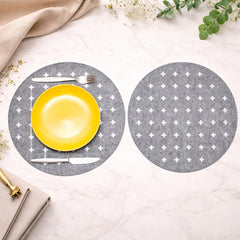 elegant round table mats for home