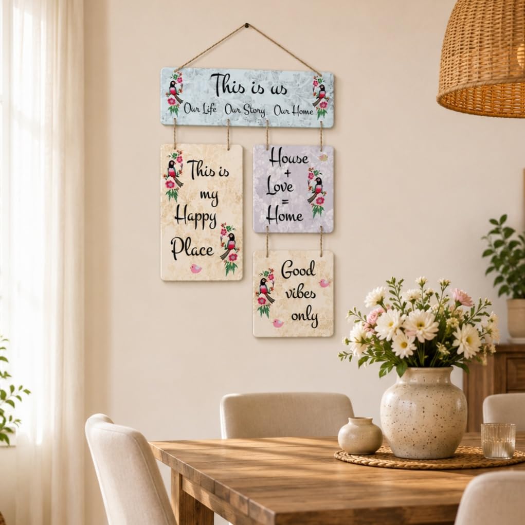 MDF inspirational wall decor for entryway