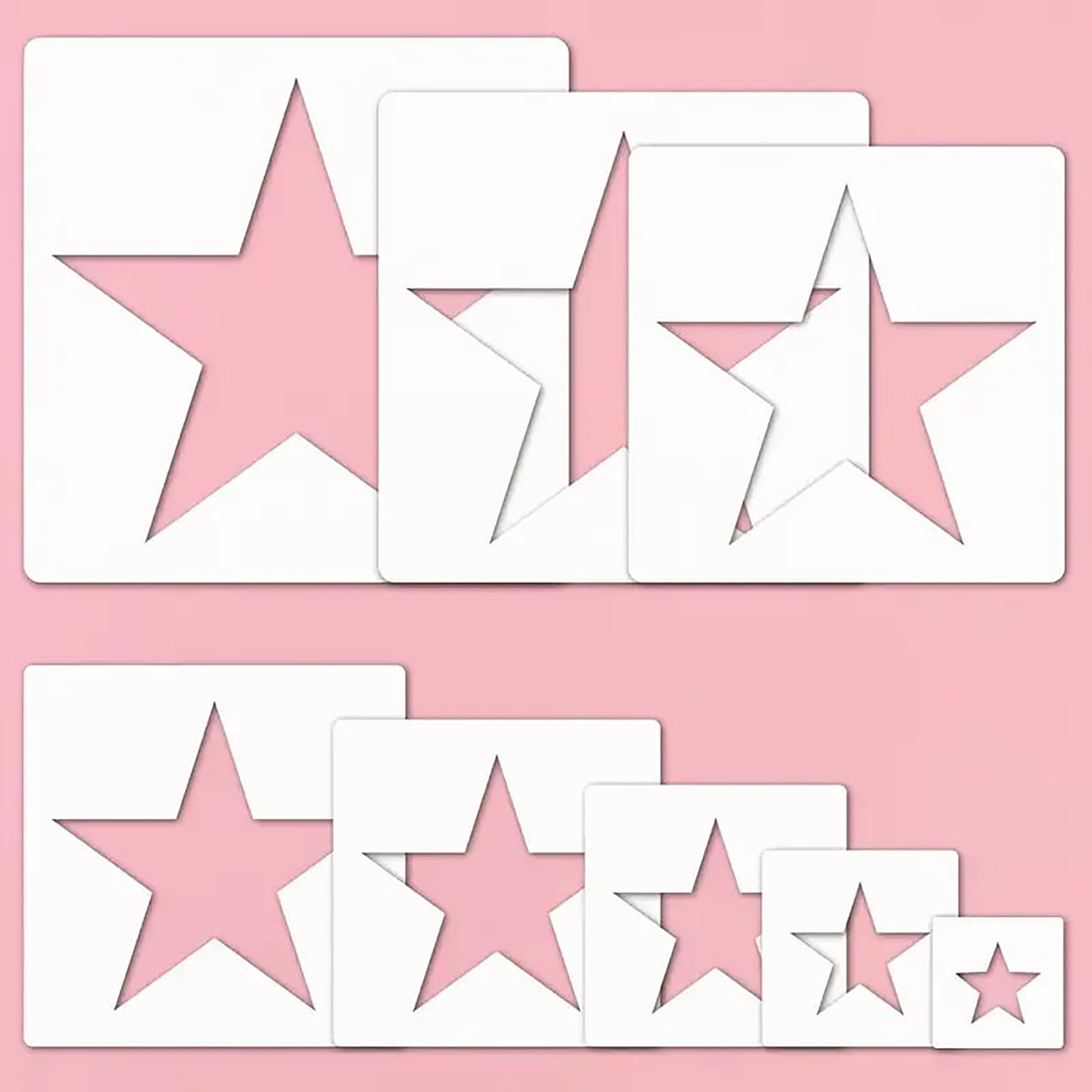 star stencils for wall painting