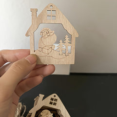 diy wooden santa claus ornaments
