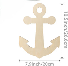 Beach house wooden anchor decorations