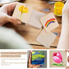 wooden craft squares