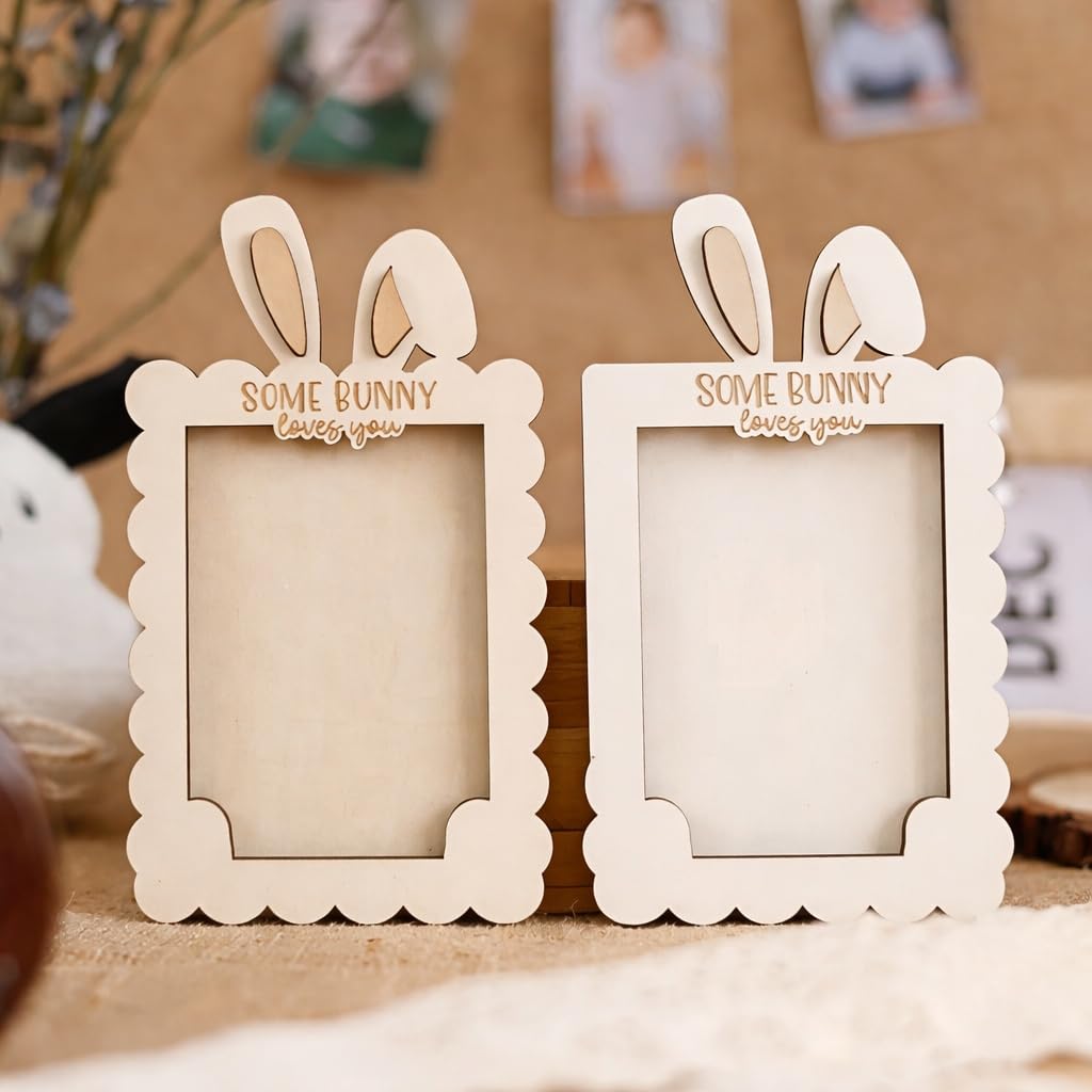 Easter bunny photo frame