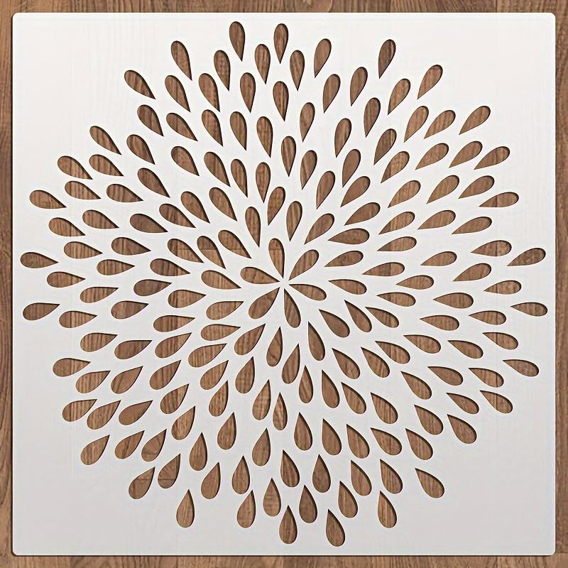 12 inch reusable flower painting stencil
