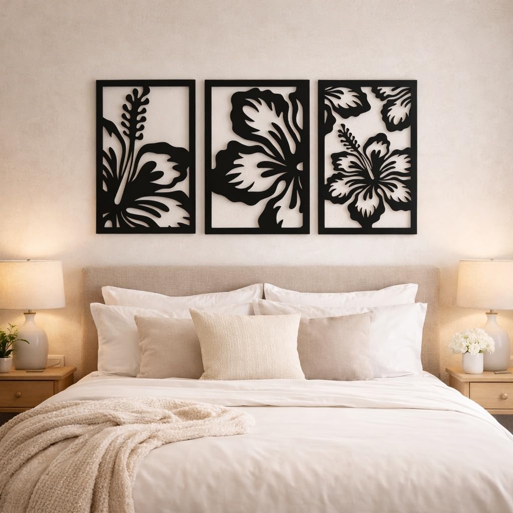 modern floral wall decor for home