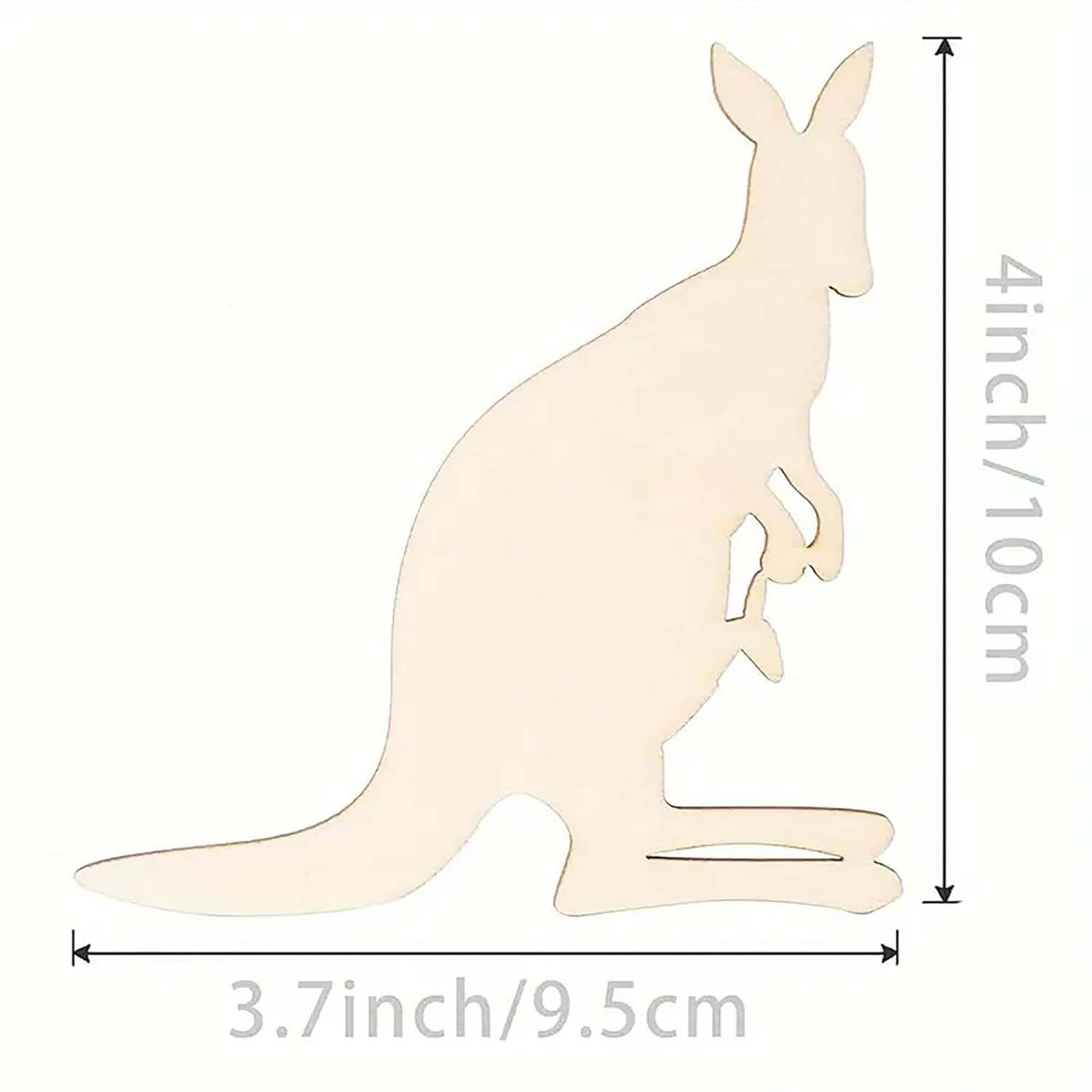 Unfinished animal wood ornaments